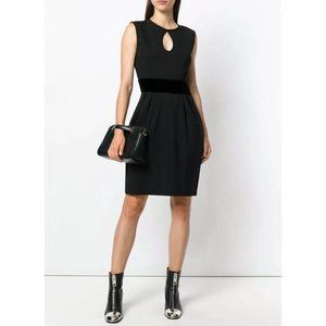 Diesel Women’s D-Kelsey Dress In Black With Velvet Waist Details Size S